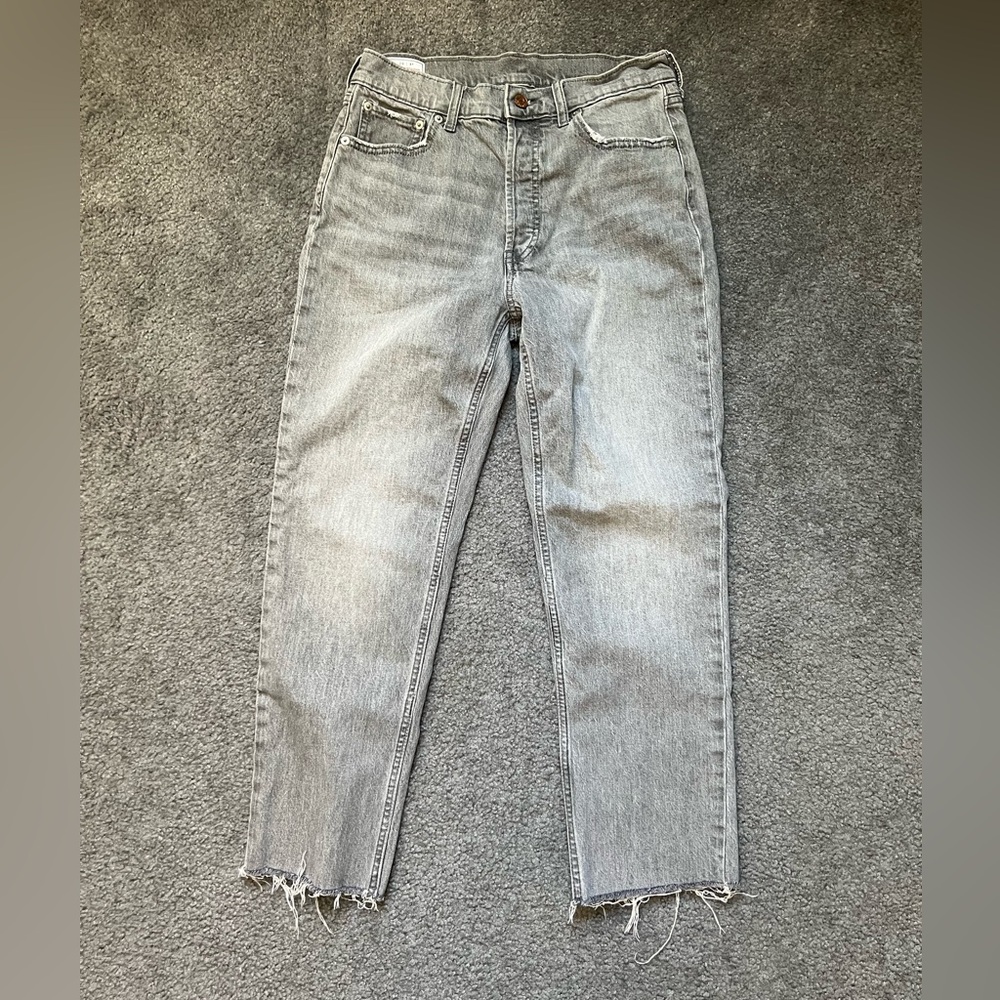GAP Gray Ankle & Cropped Women Jeans